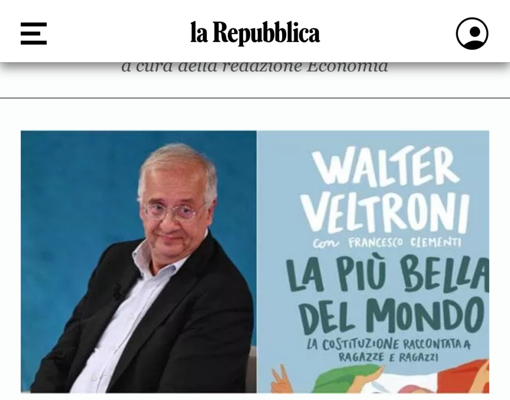foto of book cover on Italian Constitution